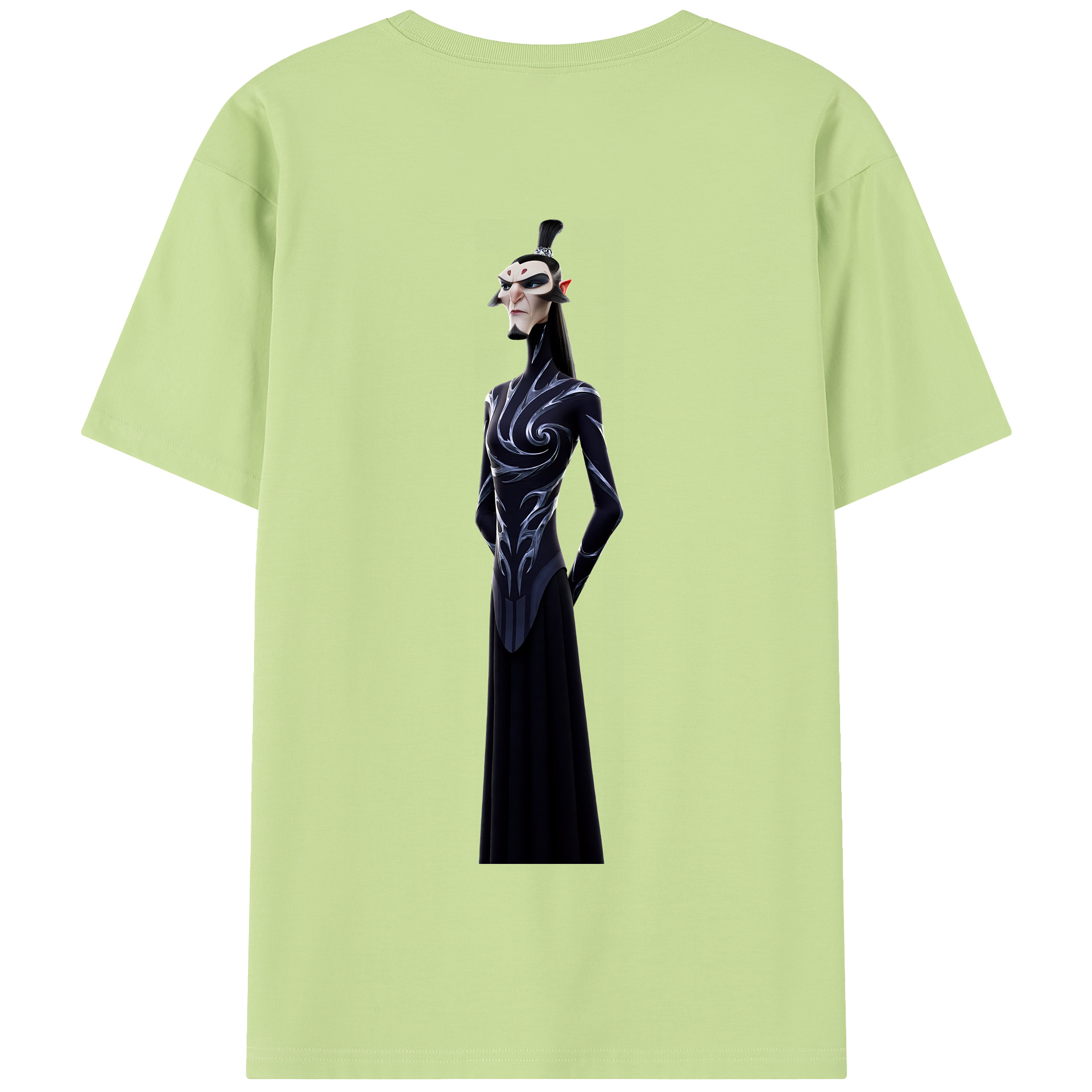 （画像用） Ne Zha 2 ナタ 魔童の大暴れ 綿100％半袖Tシャツ（背面プリント）